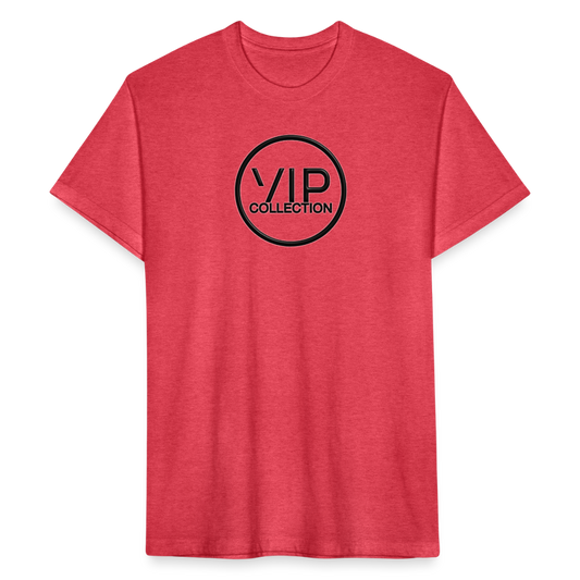 VIP Flagship Logo T-Shirt (black 3d logo) - heather red