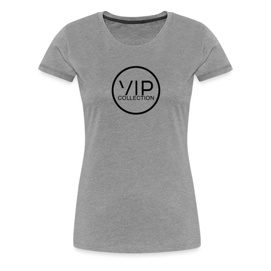 Women’s VIP Flagship Logo T-Shirt (black logo) - heather gray