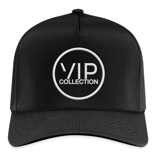 VIP Rope Hat (white logo) - black/black