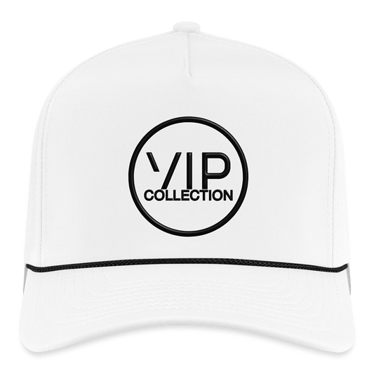 VIP Rope Hat (black logo) - white/black